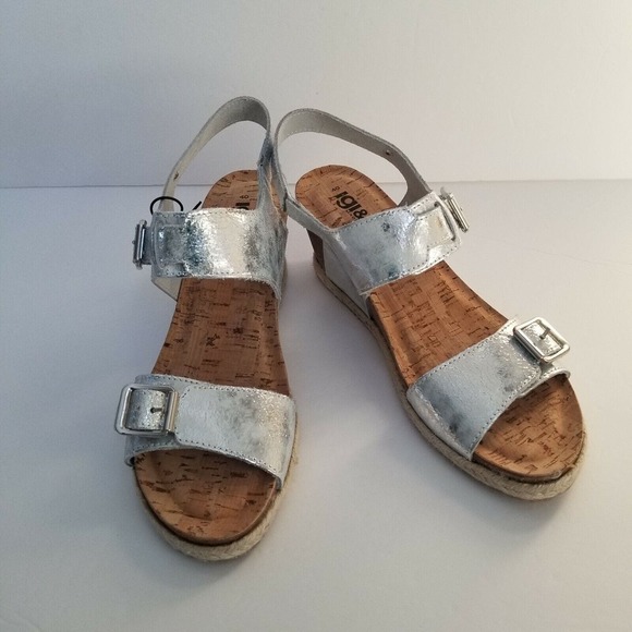 Igi&co Sandals Women's Size EU 40 Leather Platform Wedge Casual Adjustable Strap - Picture 1 of 8
